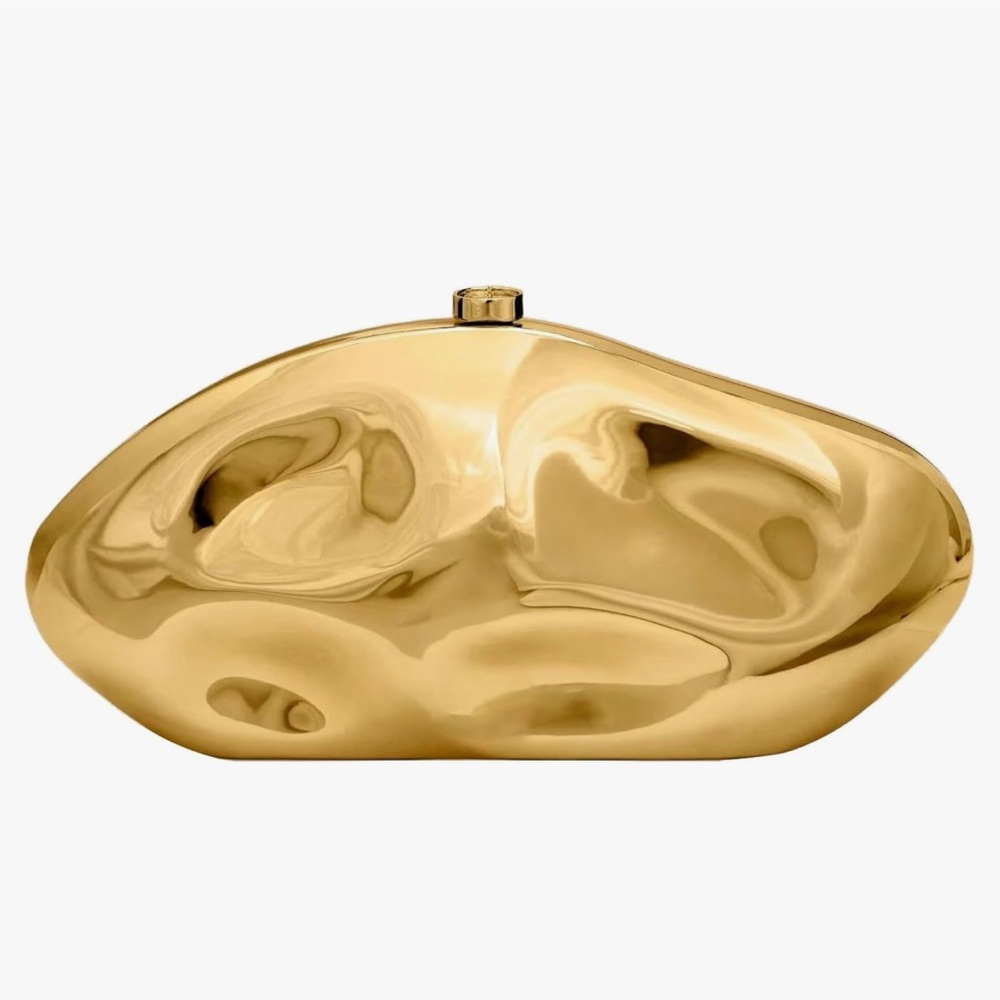 Gold Metallic Clutch